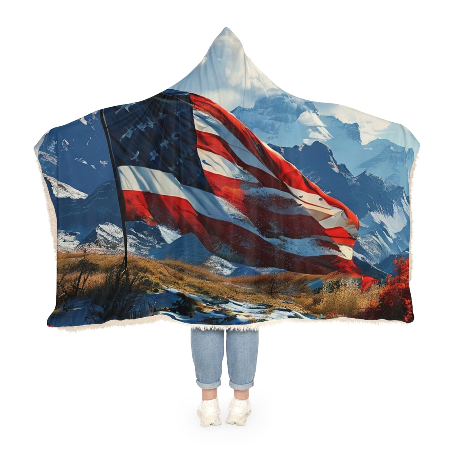 Flag Sky (Personalize It!) Snuggle Blanket