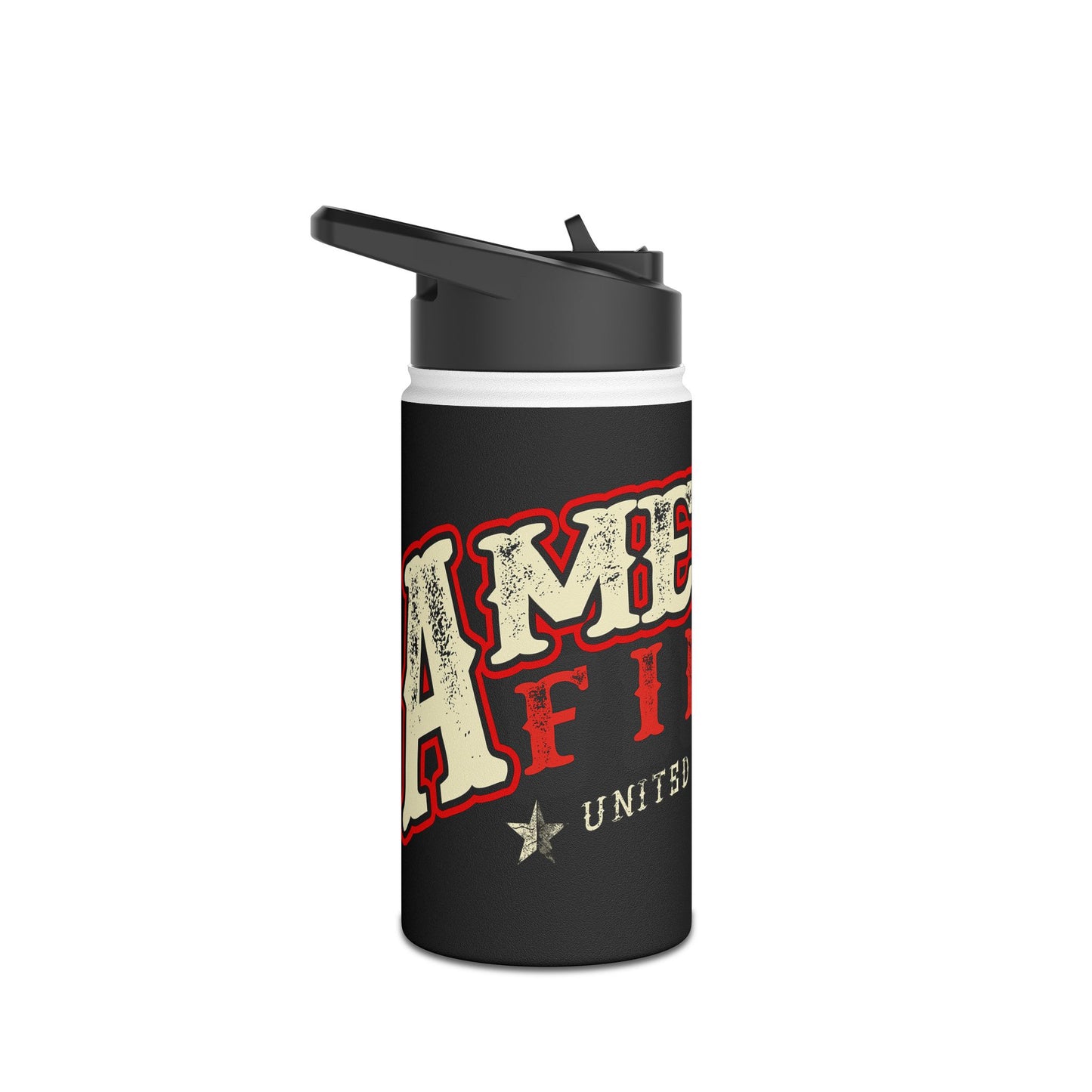 America First Stainless Steel Water Bottle, Standard Lid