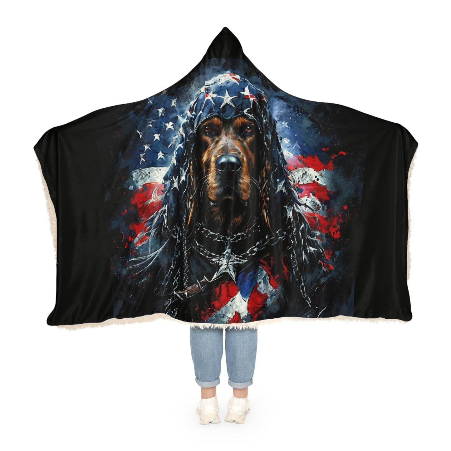 Captain Ameri-Canine (Personalize It!) Snuggle Blanket