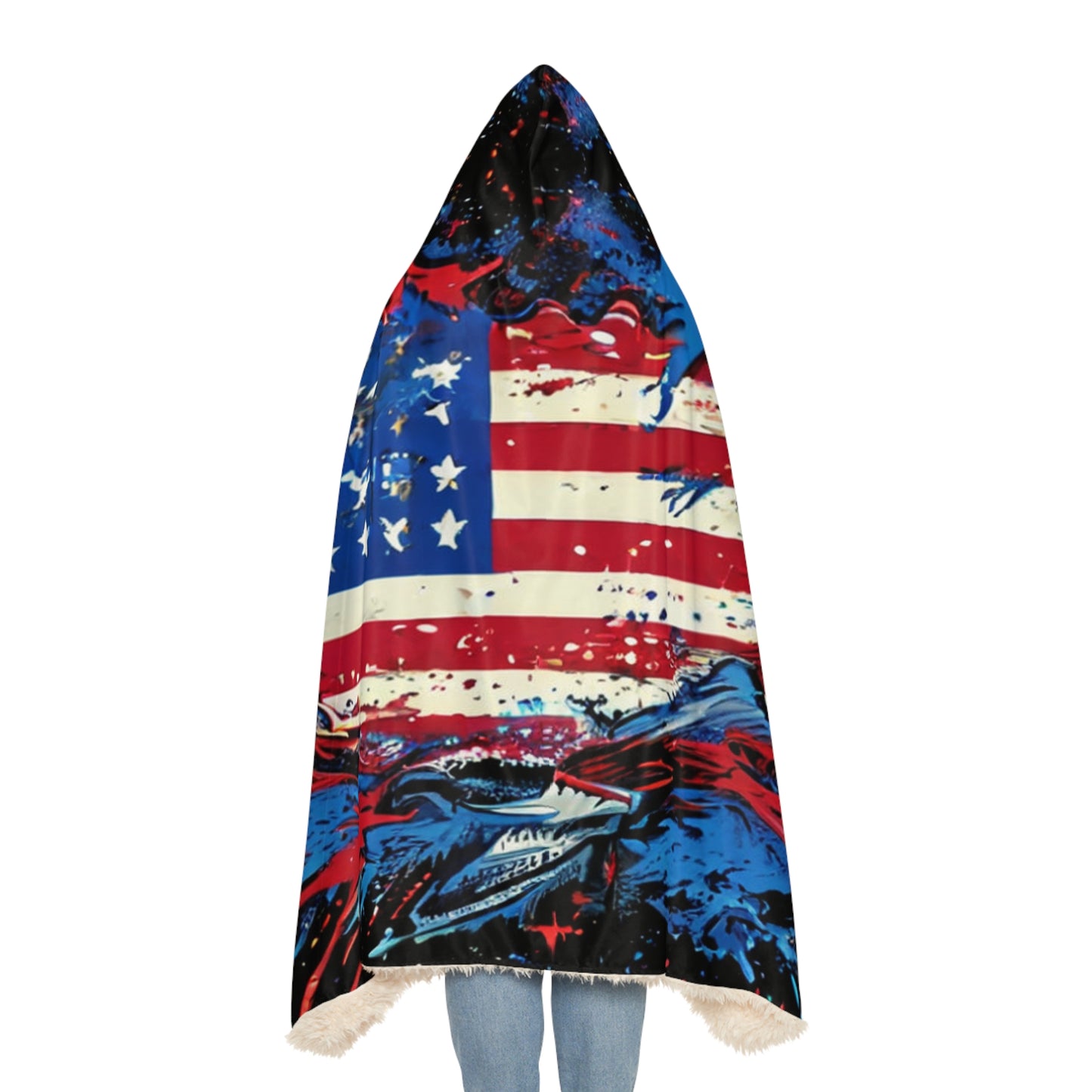 Flag Splash (Personalize It!) Snuggle Blanket