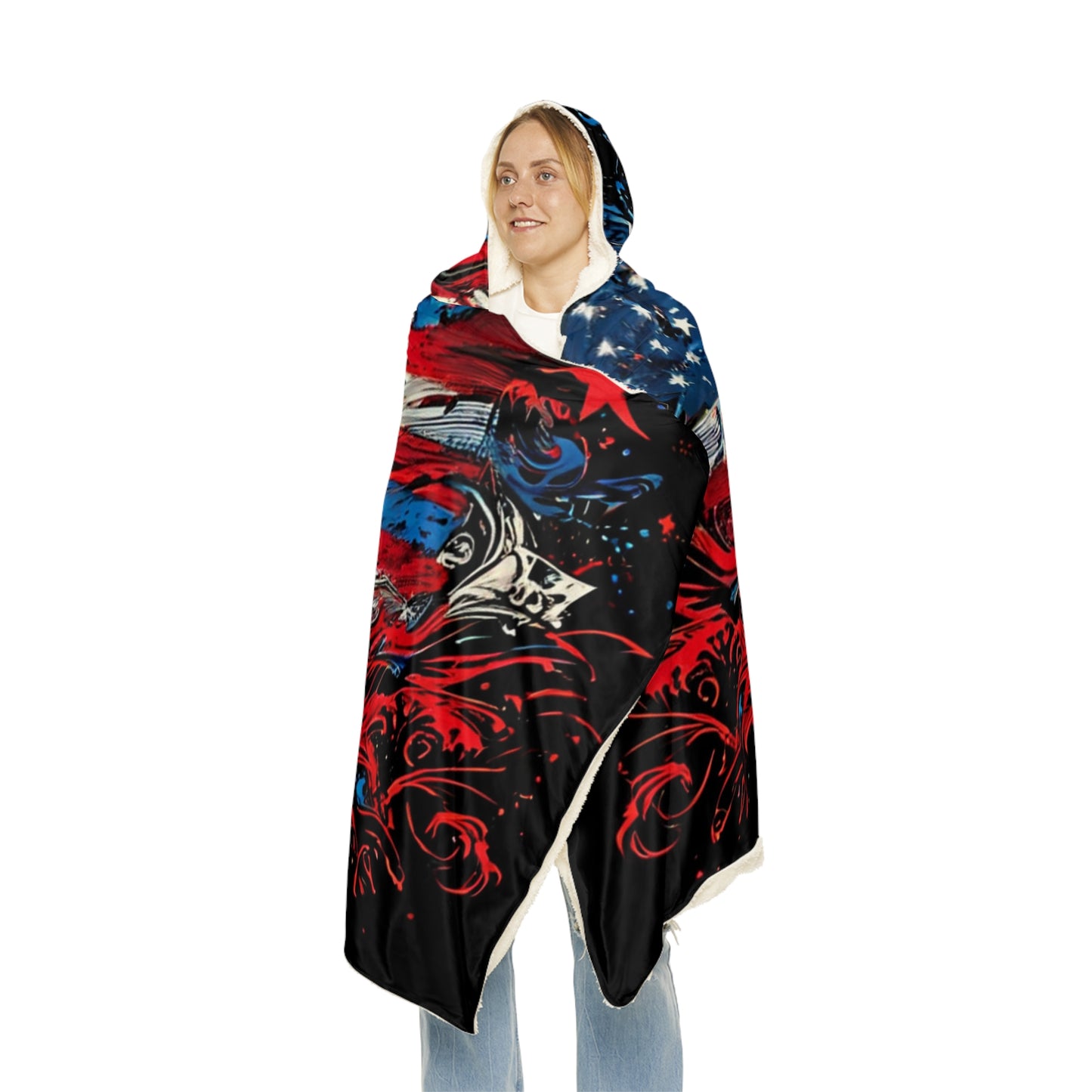 Flag Waves (Personalize It!) Snuggle Blanket