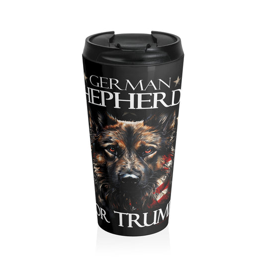 German Shepherds for Trump Stainless Steel Travel Mug