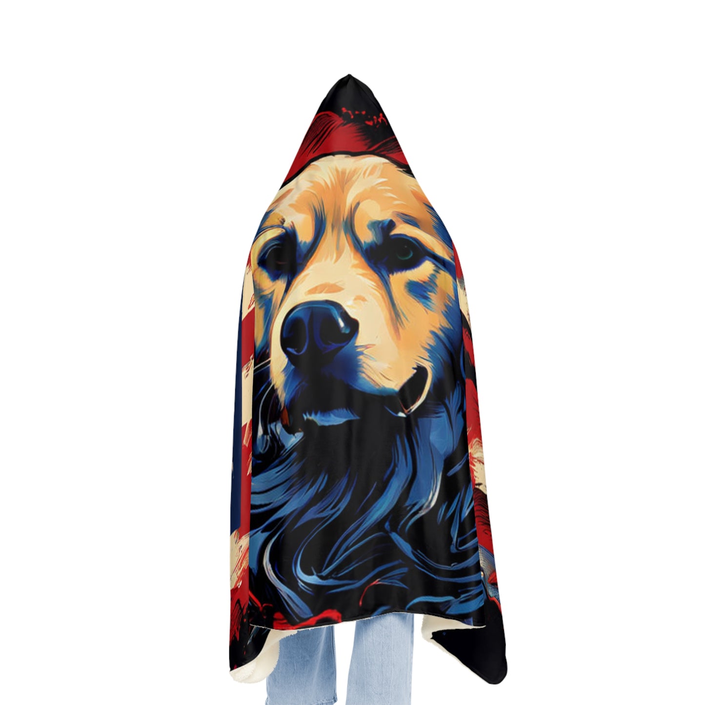 Golden Retriever (Personalize It!) Snuggle Blanket