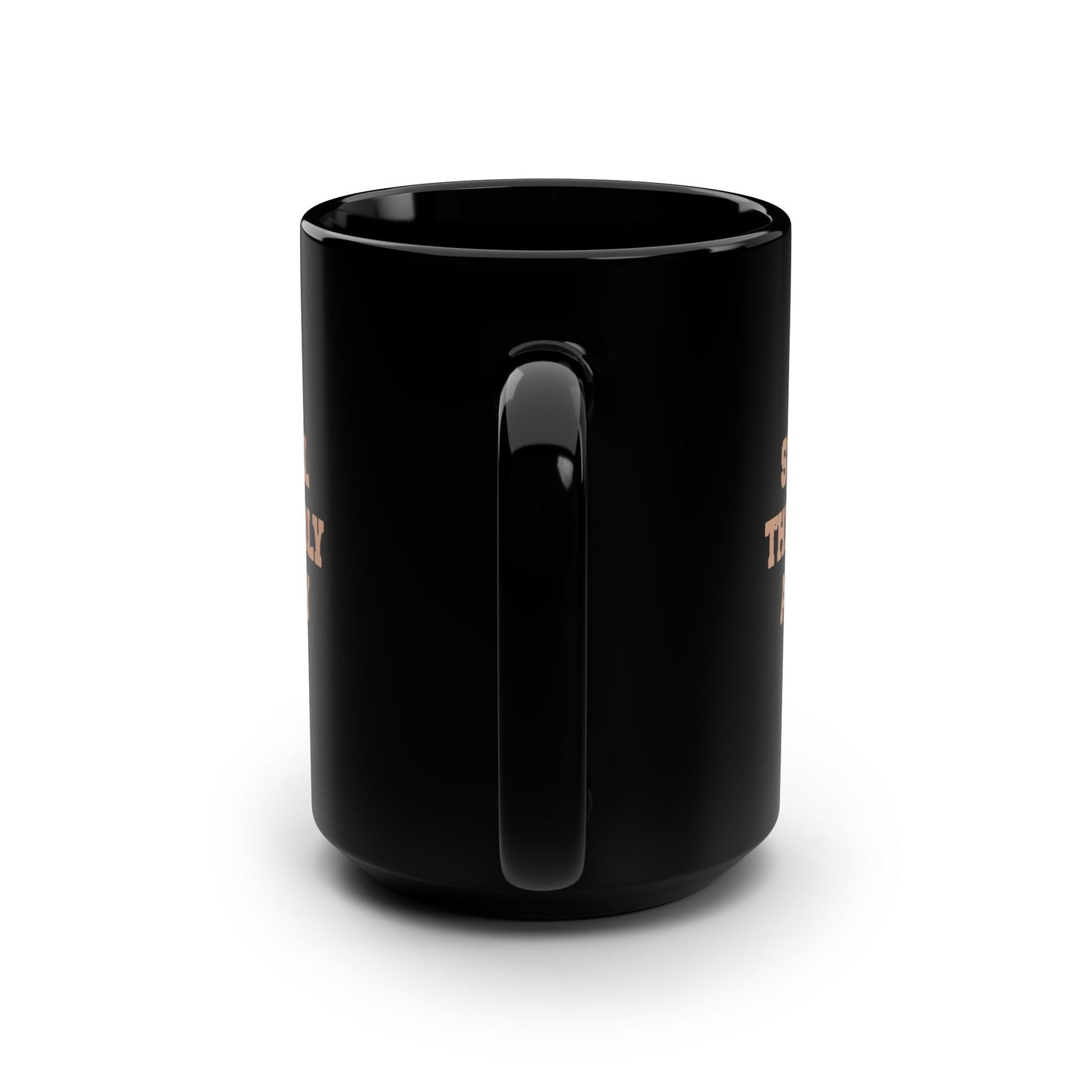 Stand Tall Black Mug, 15oz