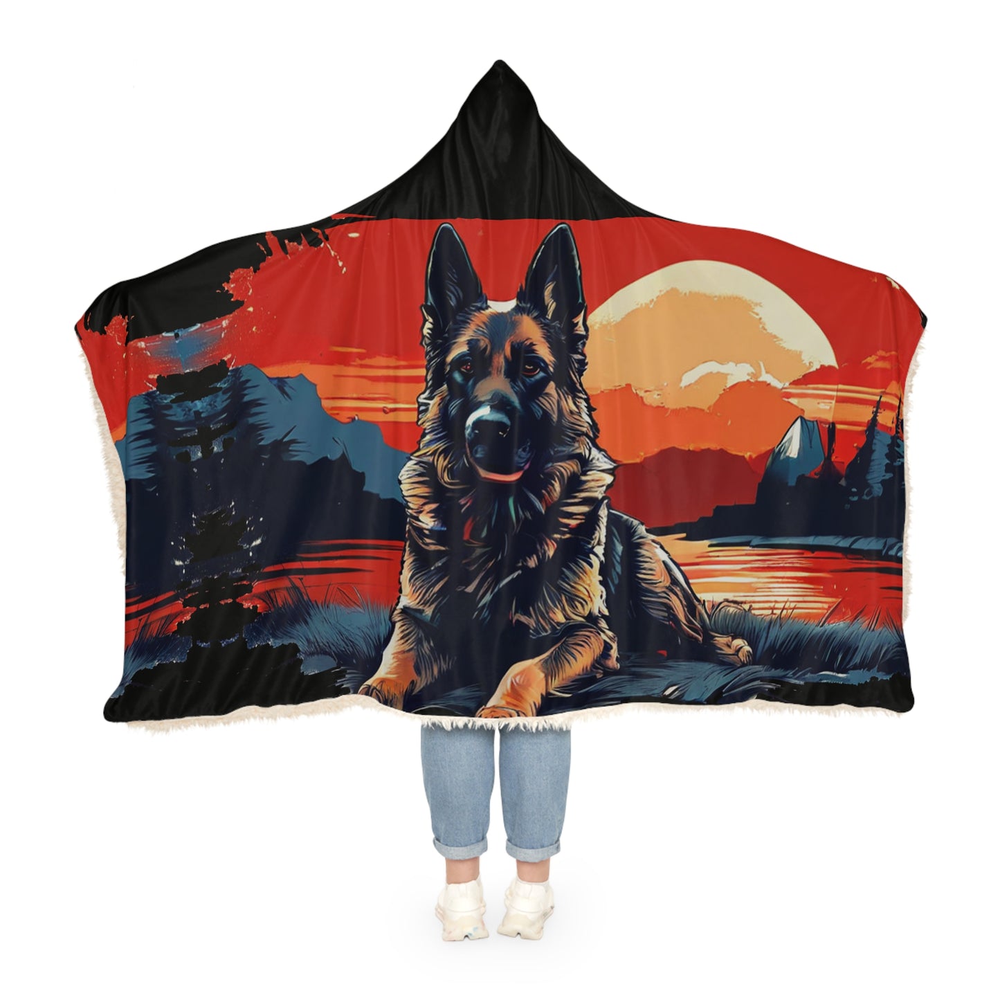 German Shepherd Snuggle Blanket