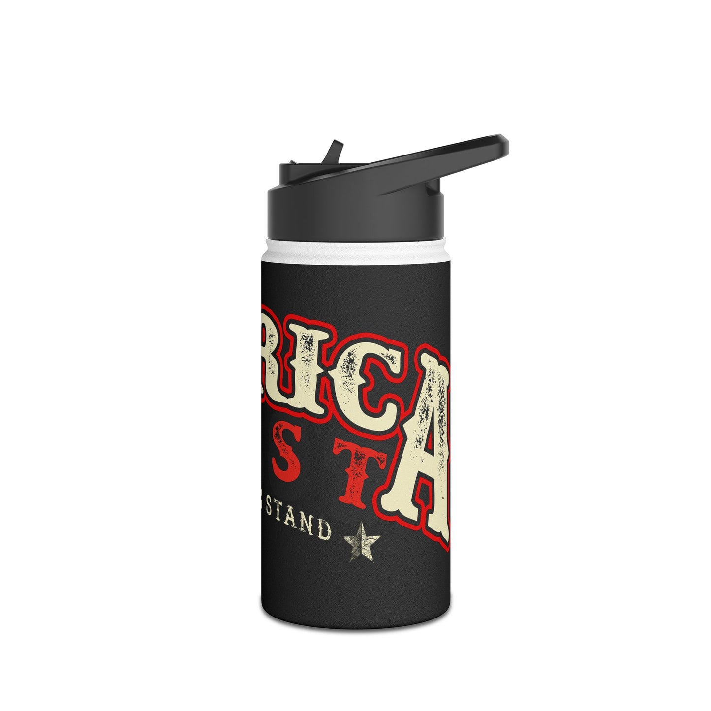 America First Stainless Steel Water Bottle, Standard Lid