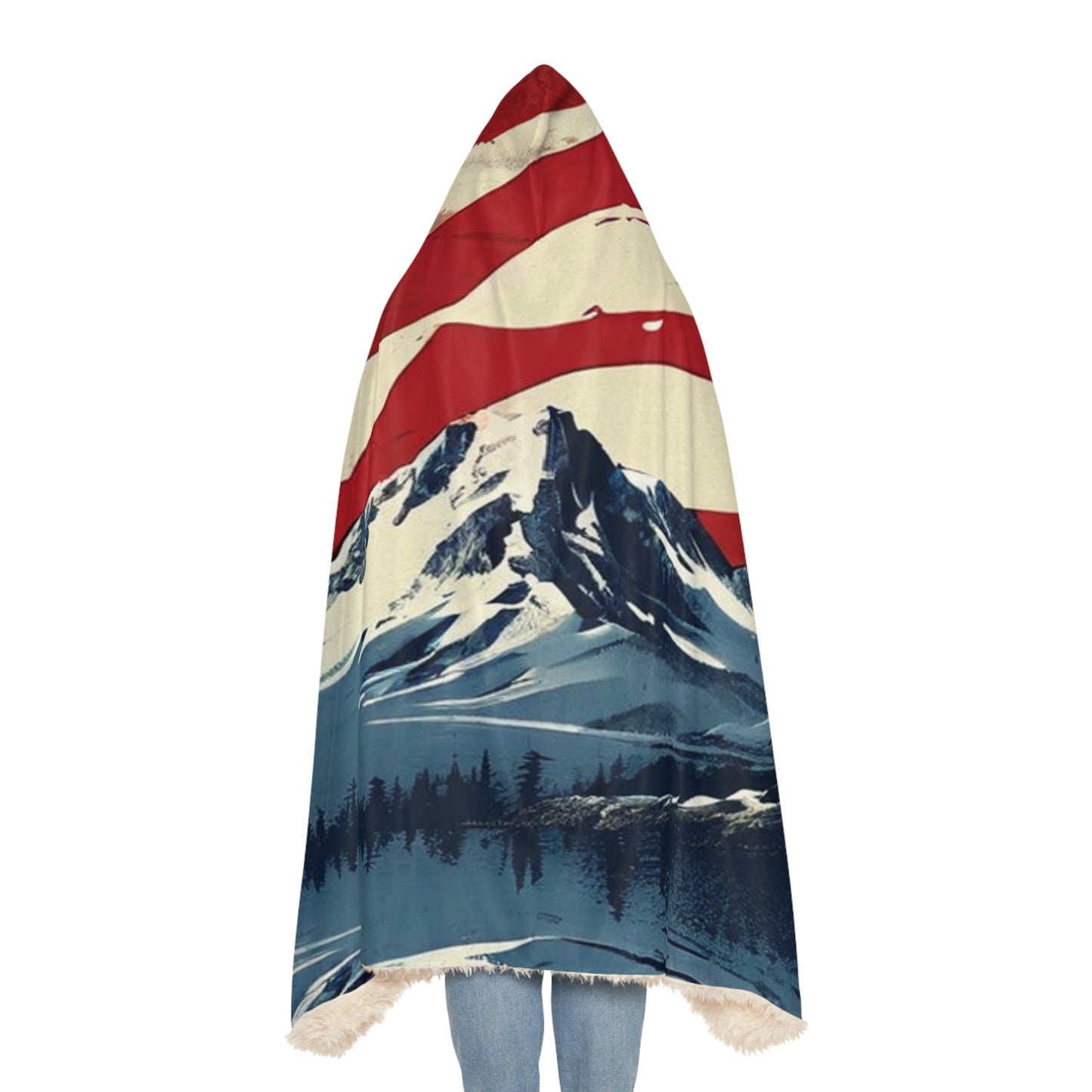 Flag Mountain (Personalize It!) Snuggle Blanket