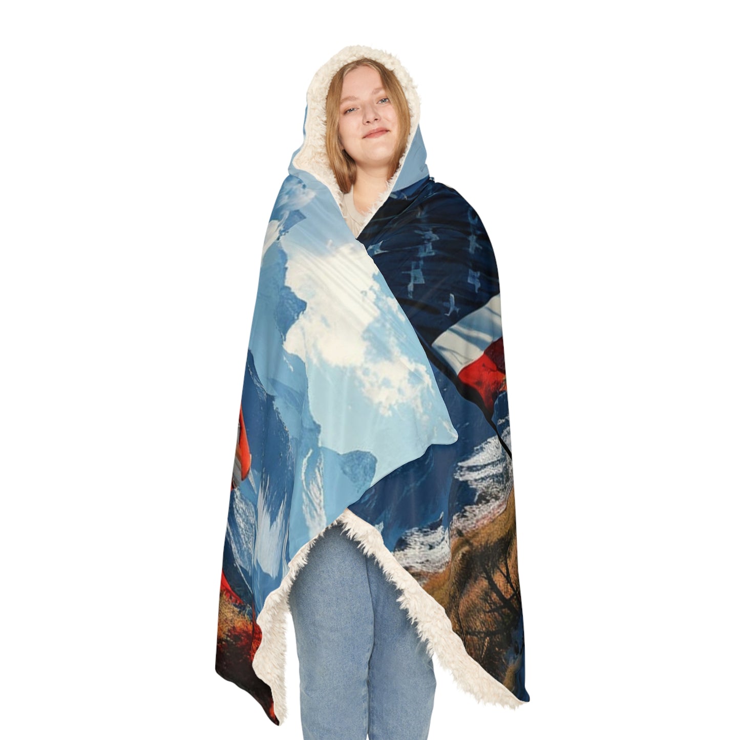 Flag Sky (Personalize It!) Snuggle Blanket