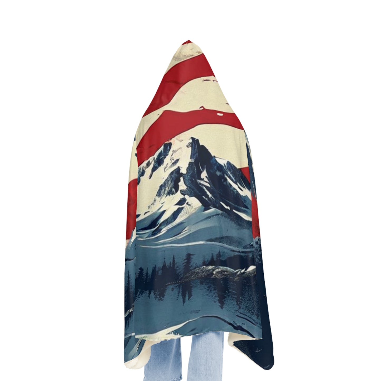 Flag Mountain (Personalize It!) Snuggle Blanket