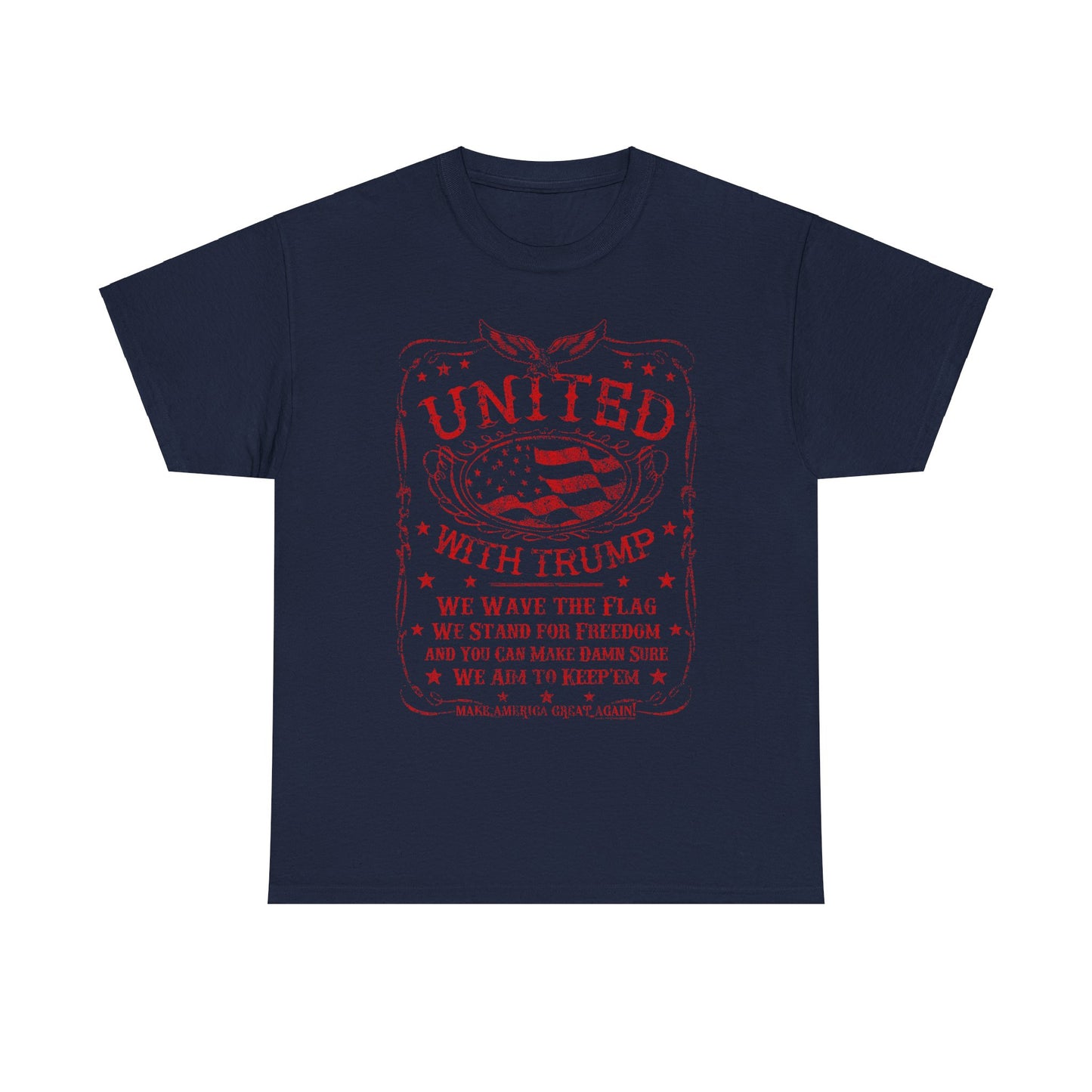 b United with Trump Heavy Cotton Tee