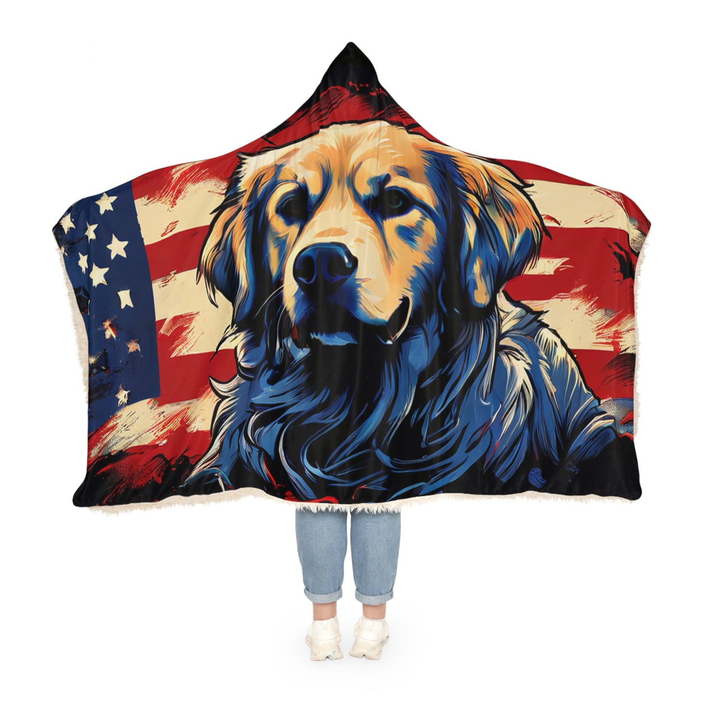 Golden Retriever (Personalize It!) Snuggle Blanket