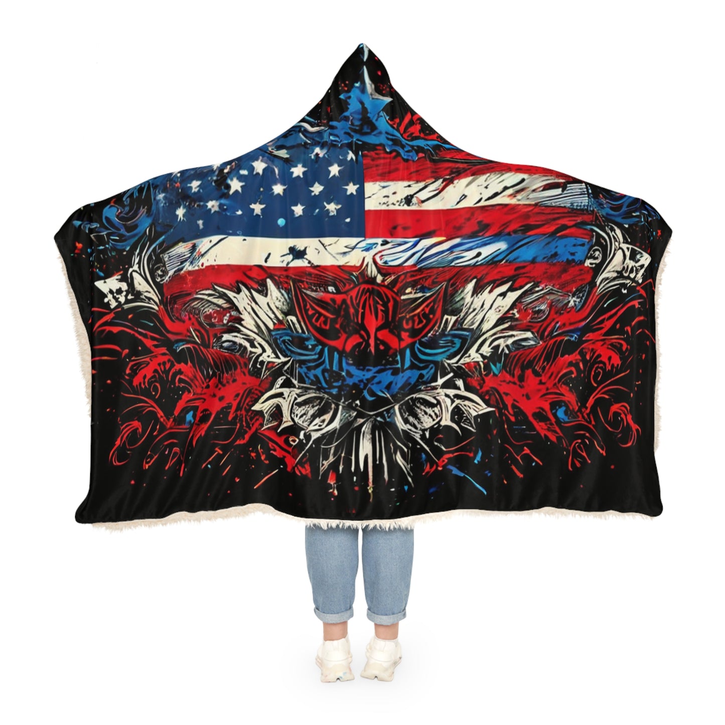 Flag Waves (Personalize It!) Snuggle Blanket