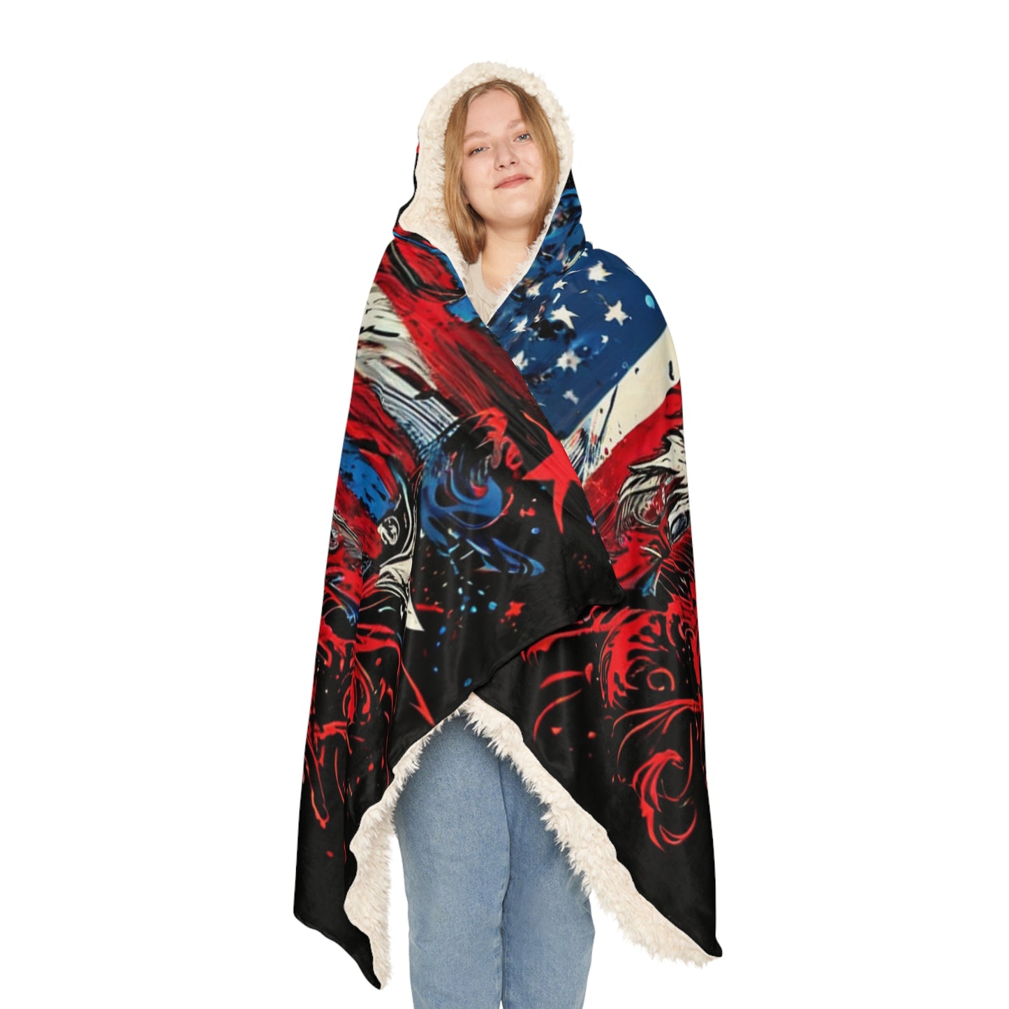 Flag Waves (Personalize It!) Snuggle Blanket